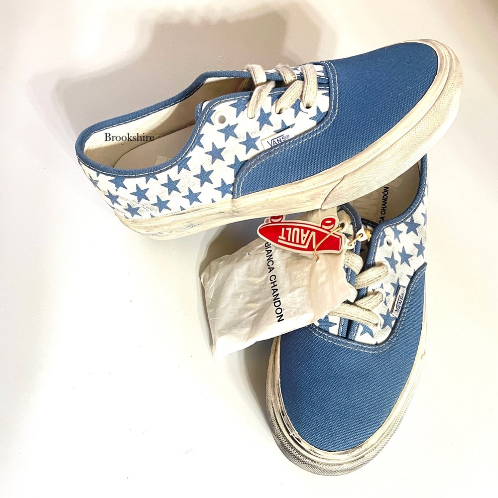 Bianca Chandôn Authentic VLT LX Shoes Stressed Navy Mens Size 6 Womens Size 7.5